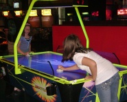 Air Hockey at the ESPN Zone