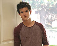 Taylor Lautner stars as Jacob Black in the Twilight franchise and will next be seen in New Moon.