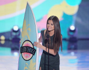 Selena Gomez took home a surfboard last year