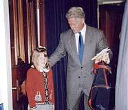 Makenzie meets former president Bill Clinton.