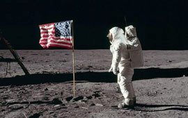 Neil armstrong moon poll