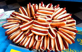 Hot dog contest poll