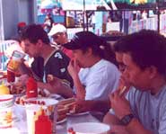 Takeru Kobayashi hold the world record for hotdog eating.