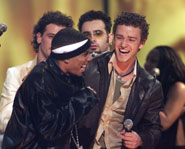 Justin Timberlake and Nelly. Courtesy of Fox.