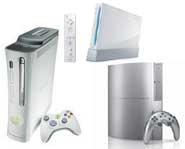 Playstation 3, Xbox 360 and Nintendo Wii.