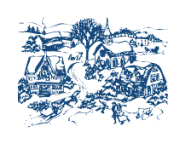 A snowy neighborhood