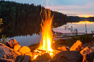 Burning homework campfire 08 image